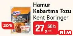 KENT BORİNGER HAMUR KABARTMA TOZU 20'Lİ fiyat ve kampanya bilgisi